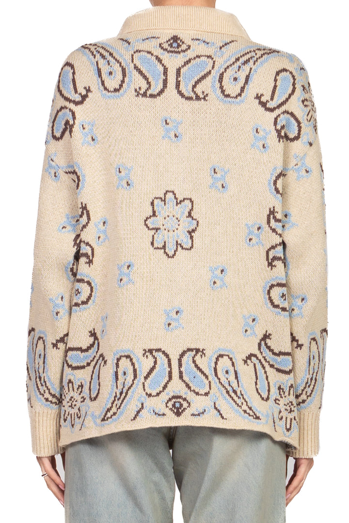 Tensione in - Cardigan fantasia bandana con colletto Art. P6HMG24A414