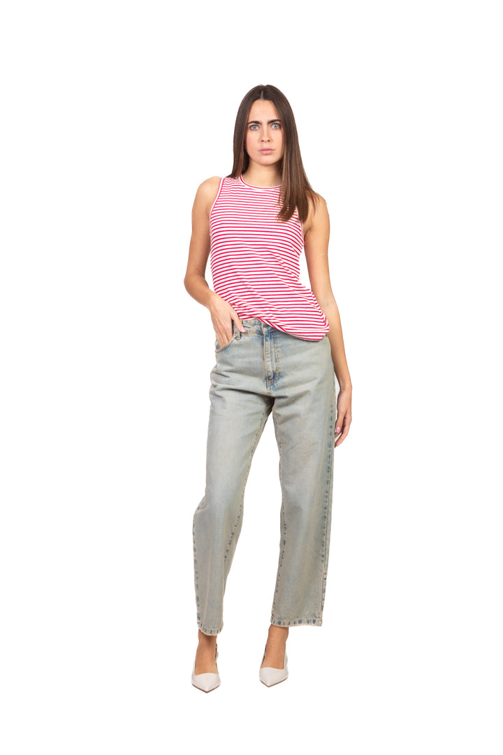 Have one - Canotta rigata scollo vogatore Art. RJS-Q052