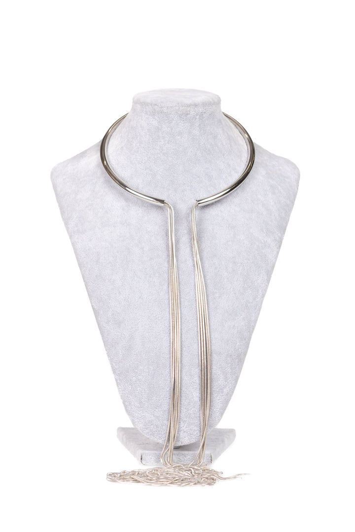 Upper - Collana girocollo con fili asimmetrici