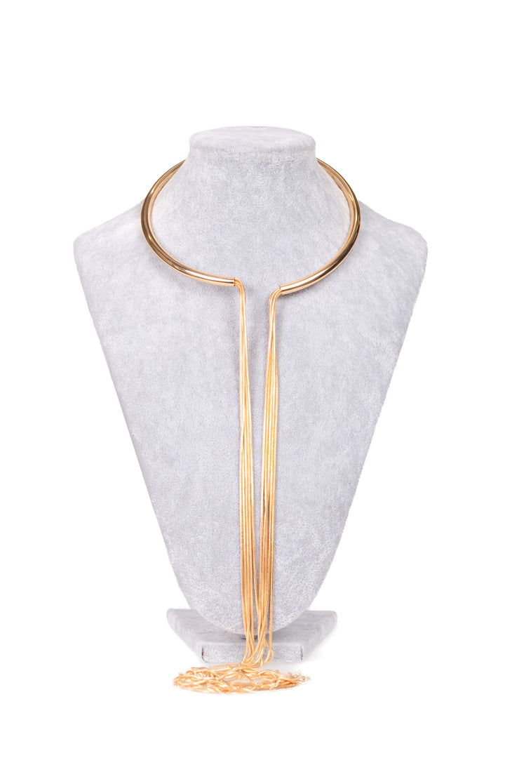 Upper - Collana girocollo con fili asimmetrici