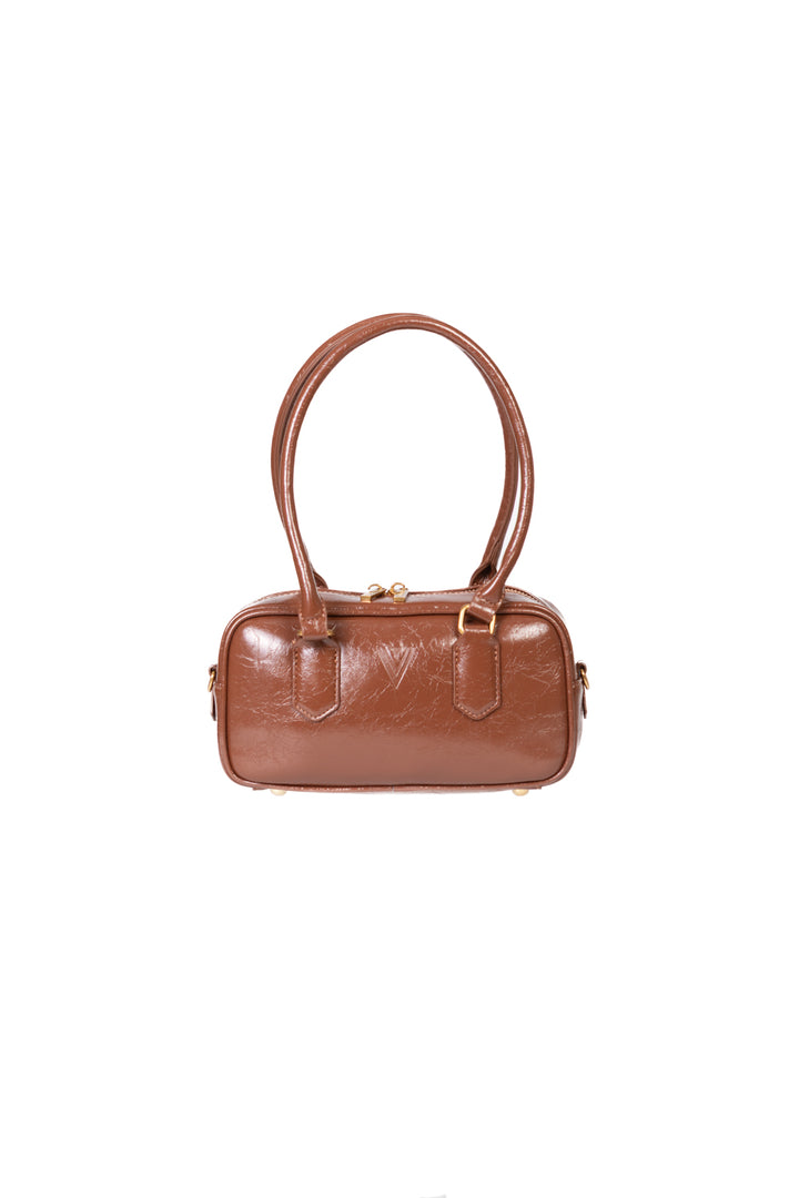 Vicolo - Borsa bauletto in pelle con logo Art. XAB0020