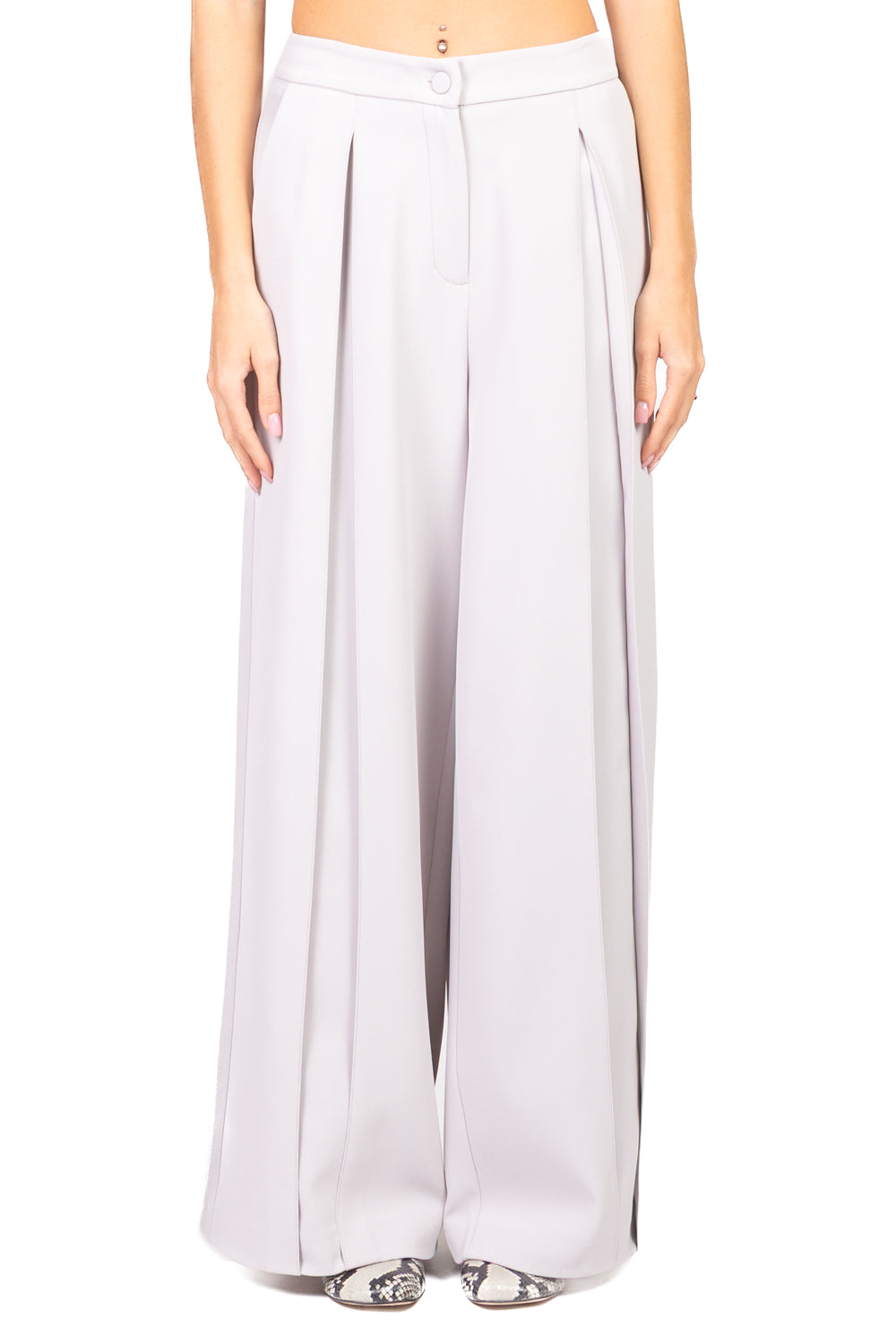 Imperial - Pantalone palazzo con pinces Art. P6J8LHX