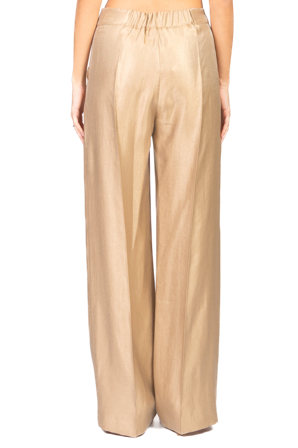 Dixie - Pantalone palazzo tessuto lucido Art. PDUH1ES