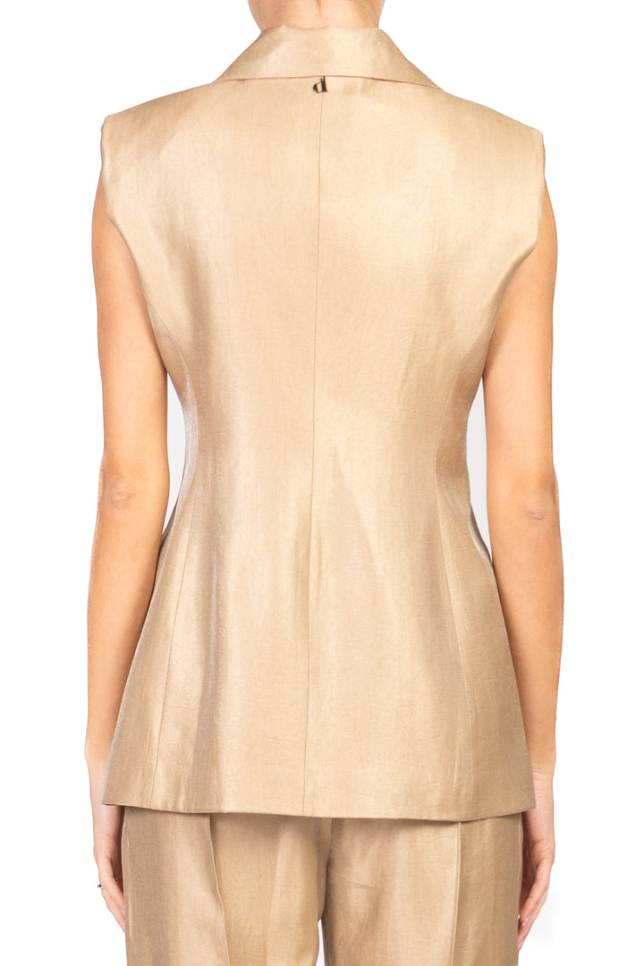 Dixie - Gilet lungo tessuto lucido Art. LAI61ES