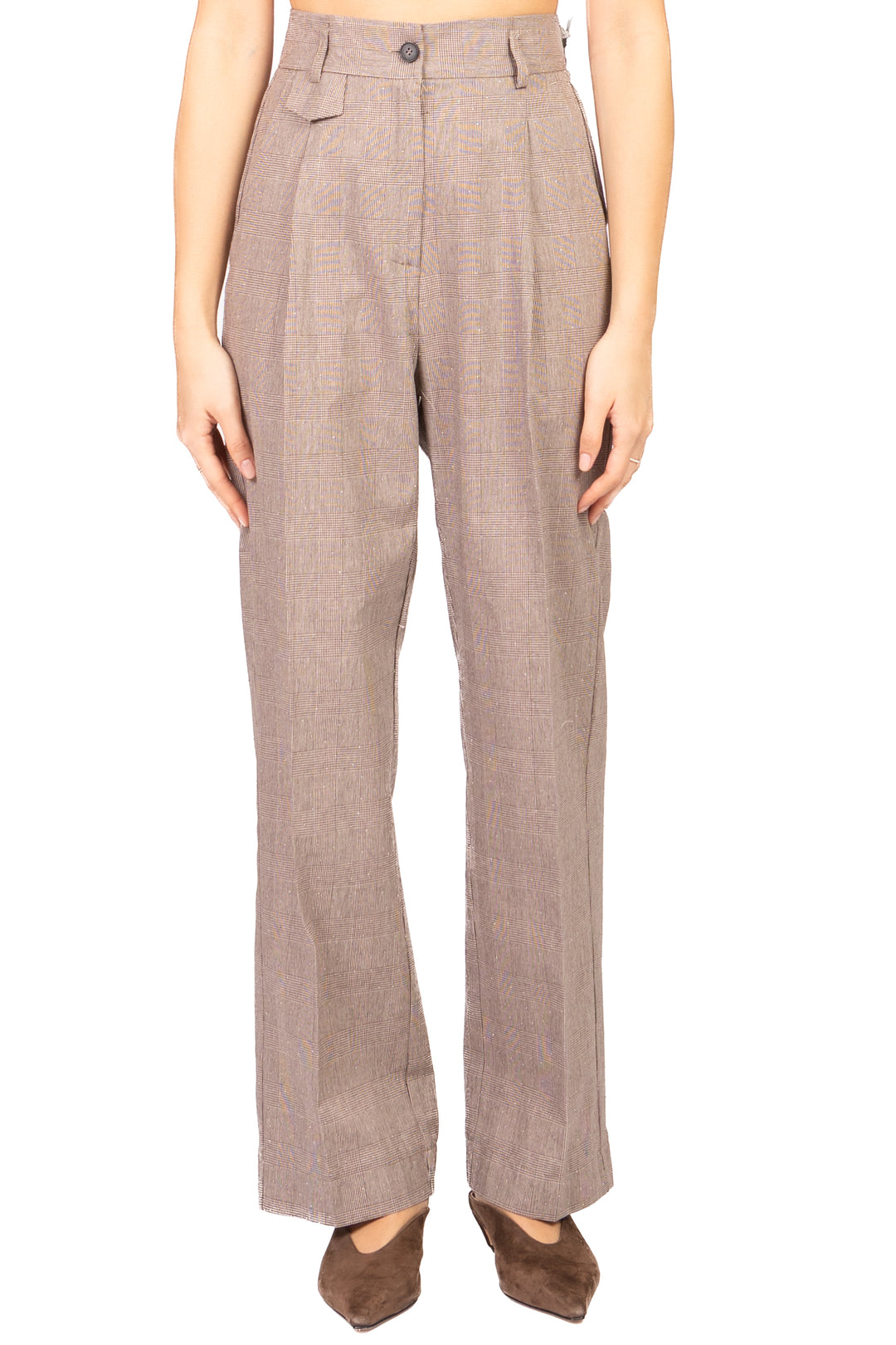 Vicolo - Pantalone dritto galles con micro paillettes Art. TAB1378