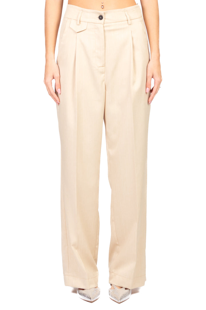 Vicolo - Pantalone palazzo gessato Art. TAB1363