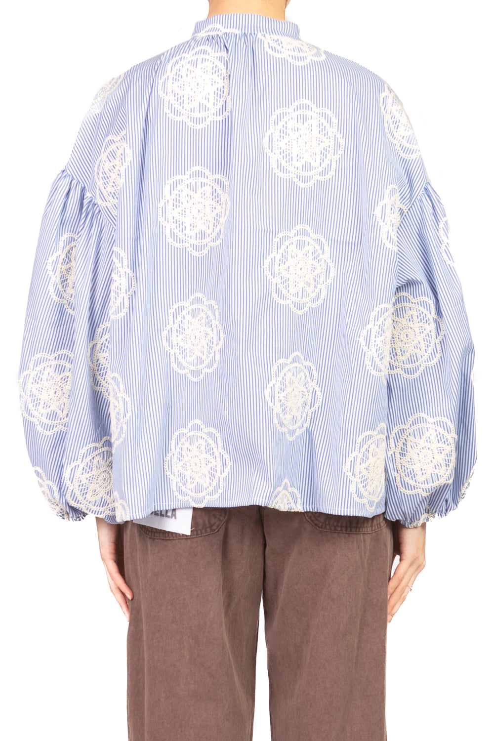 Vicolo - Blusa gessata ricamata Art. TAB1442