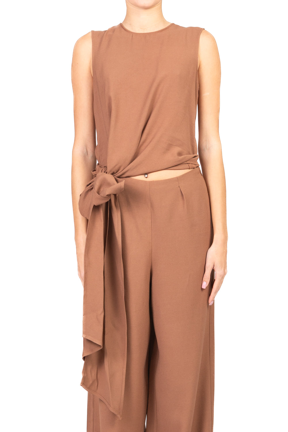 Vicolo - Tuta misto lino con scollo posteriore Art. TAB0035