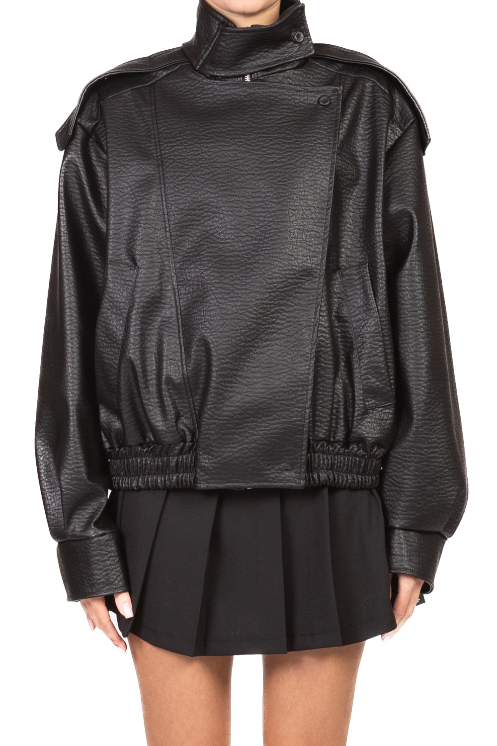 Vicolo - Bomber ecopelle collo alzato  Art. TAB1307/TAB1350