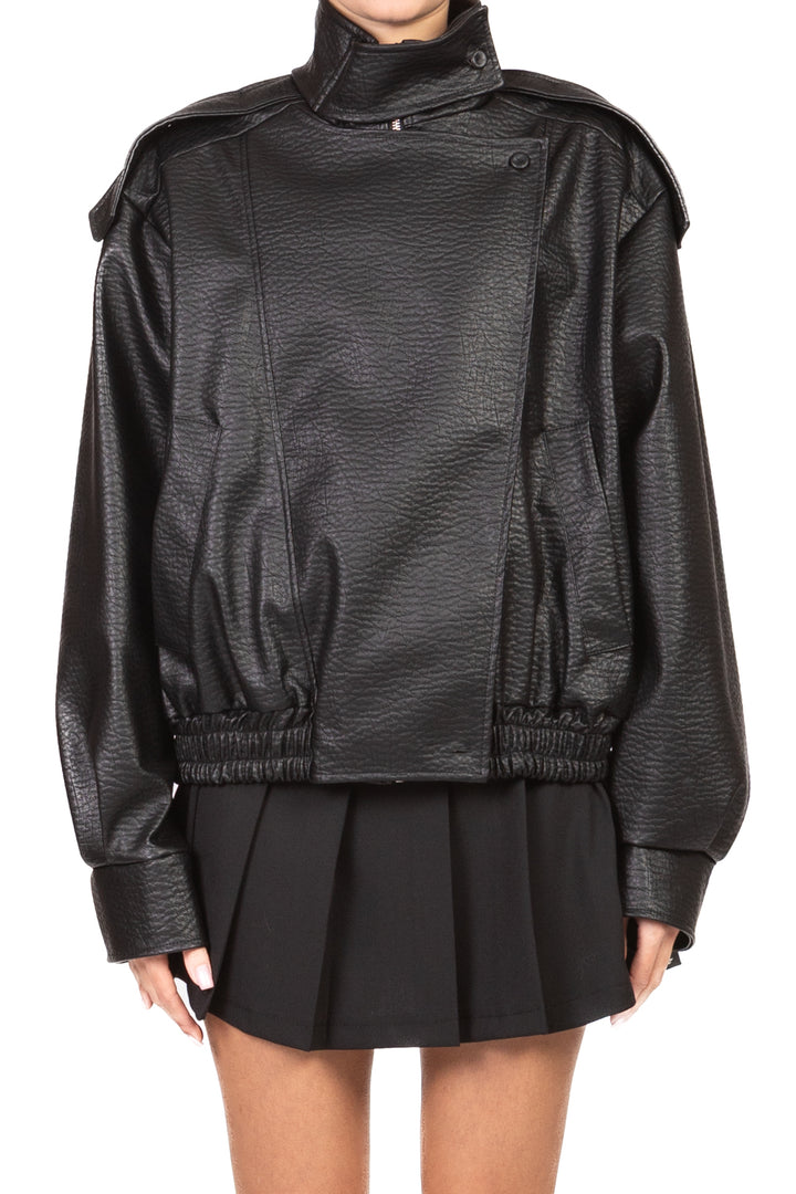 Vicolo - Bomber ecopelle collo alzato  Art. TAB1307/TAB1350