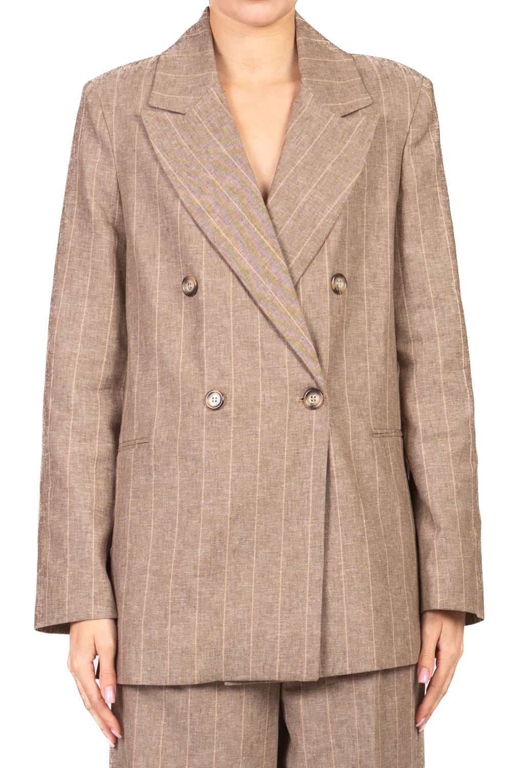 Dixie - Giacca doppio petto gessata Art. J845A025