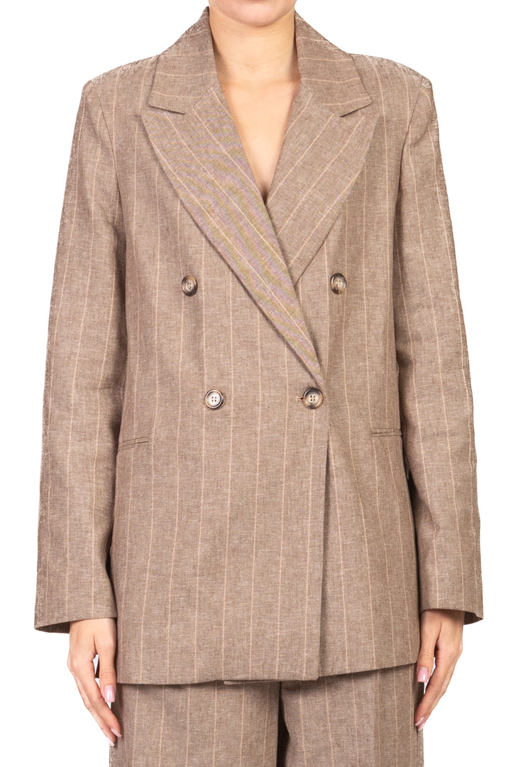 Dixie - Giacca doppio petto gessata Art. J845A025