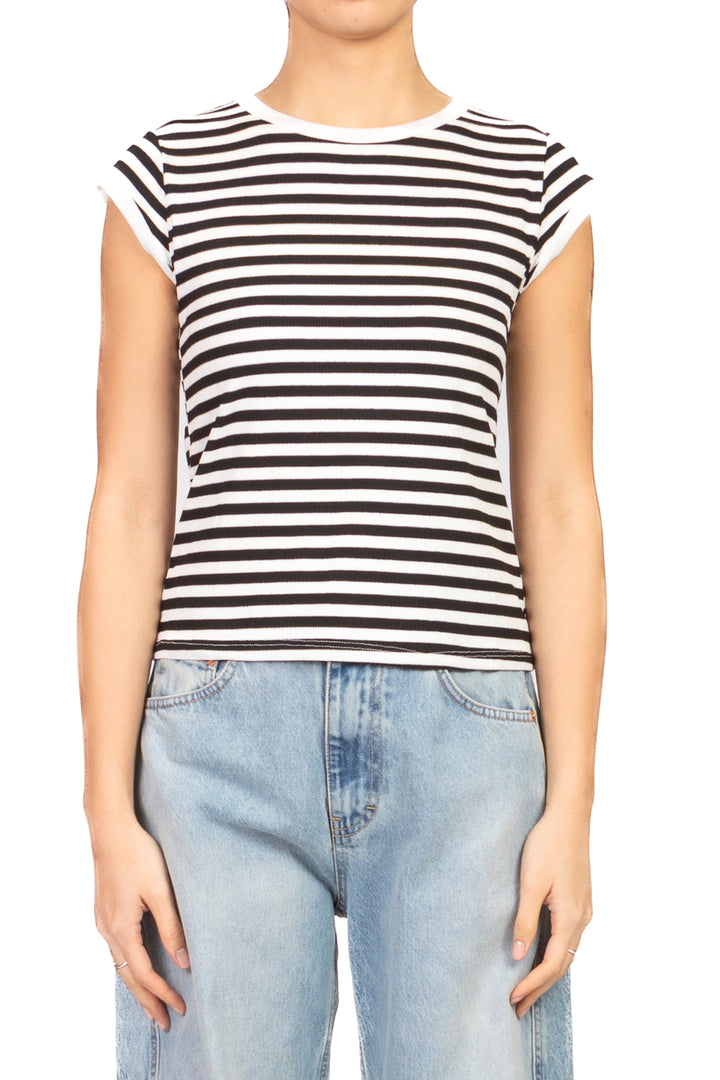 Tensione In - T-shirt a costine rigata  Art. 21011