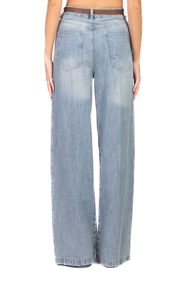 Vicolo - Jeans palazzo con cintura Art. DAB5330