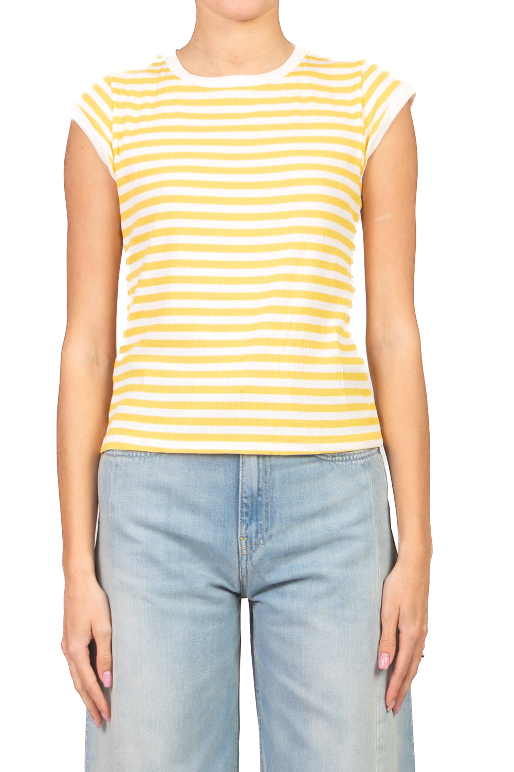 Tensione In - T-shirt a costine rigata  Art. 21011