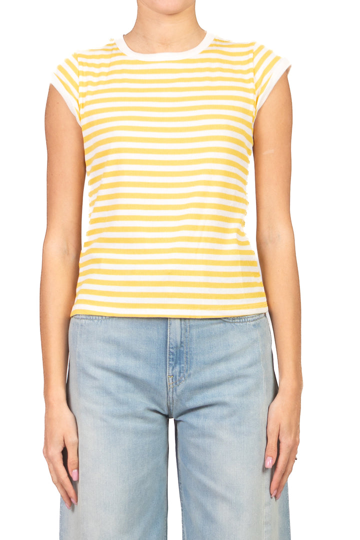 Tensione In - T-shirt a costine rigata  Art. 21011