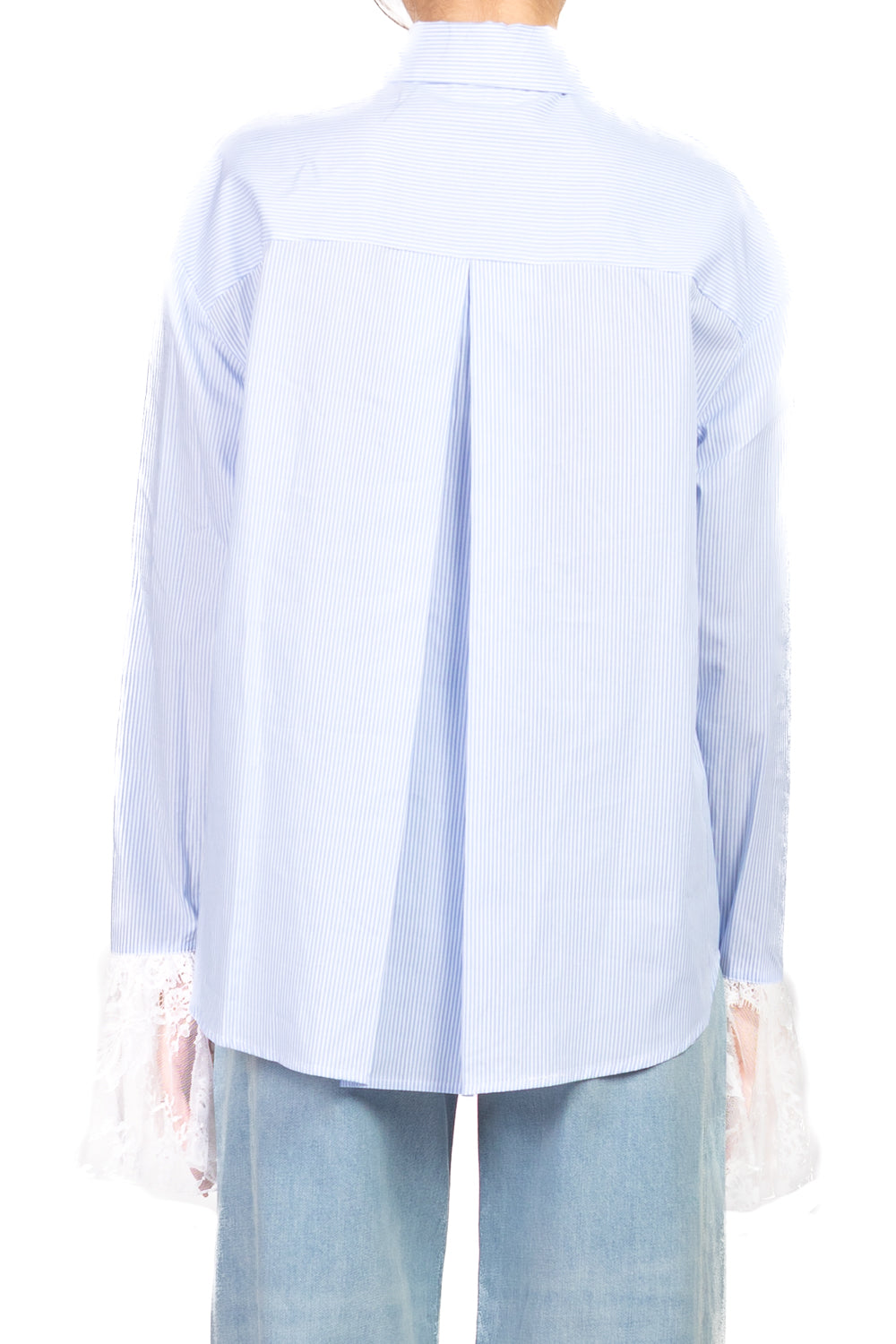 Vicolo - Camicia bacchettata con pizzo  Art. TAB1426