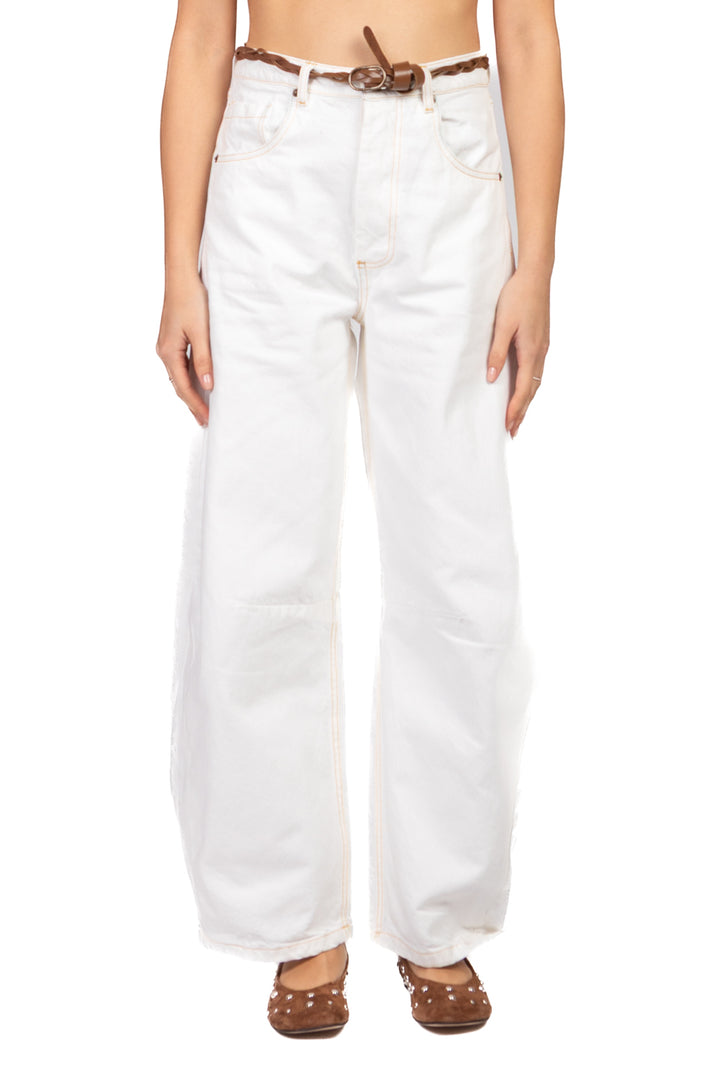 Tensione In - Pantalone barrel con cinta Art. 116T