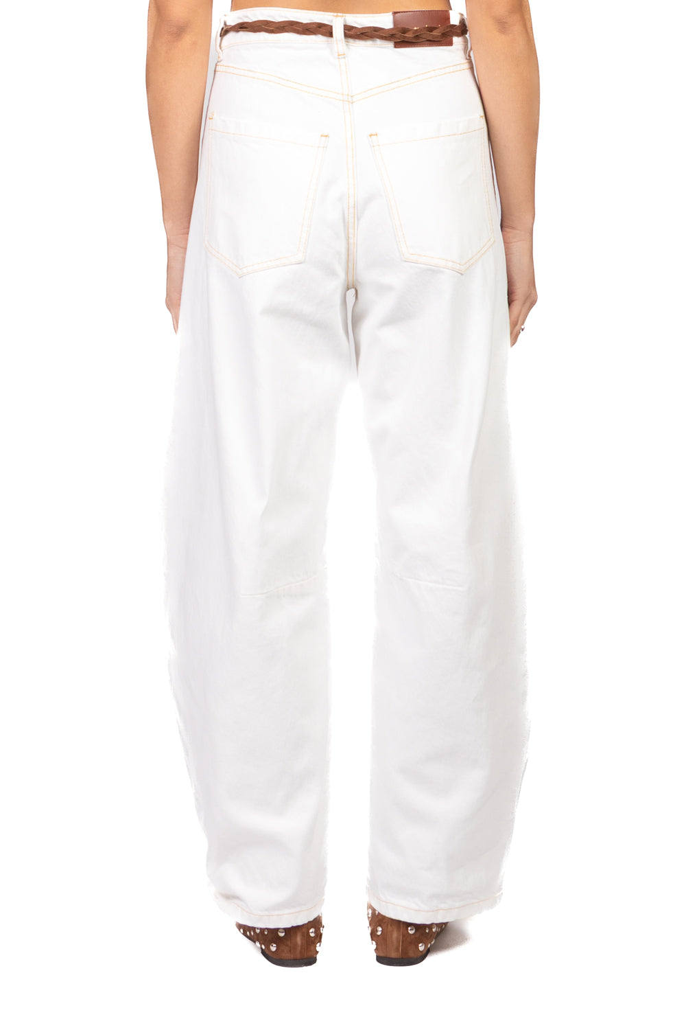 Tensione In - Pantalone barrel con cinta Art. 116T