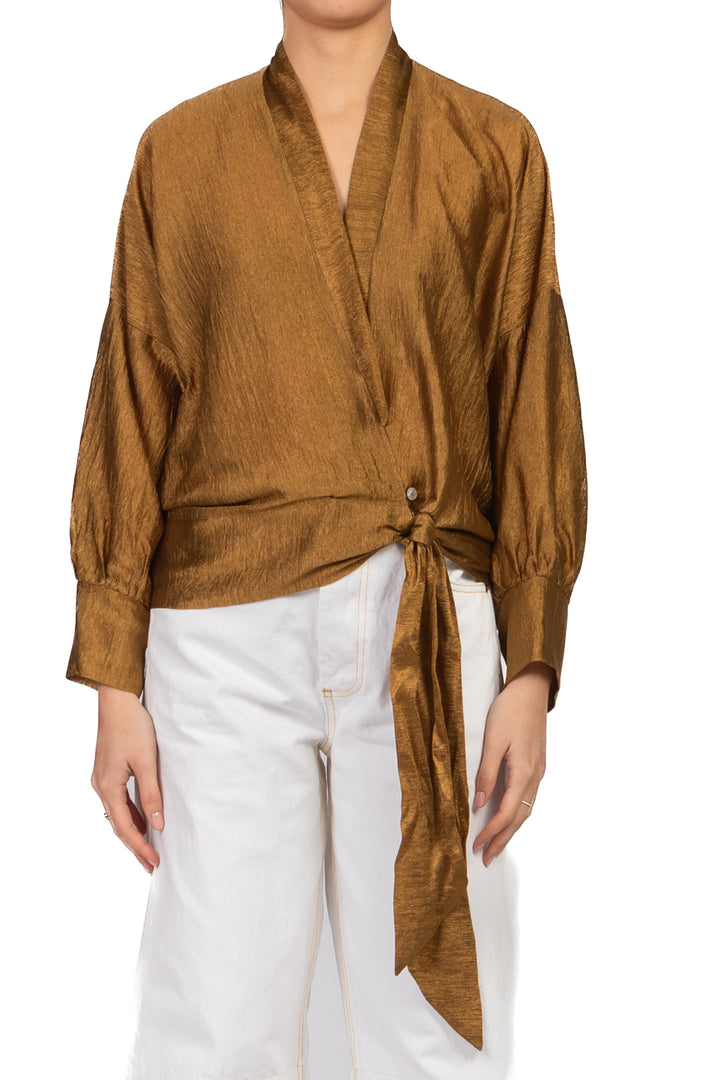 Dixie - Blusa scollo v con allaccio Art. C212A074