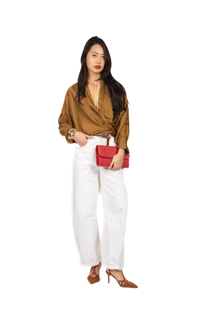 Tensione In - Pantalone barrel con cinta Art. 116T