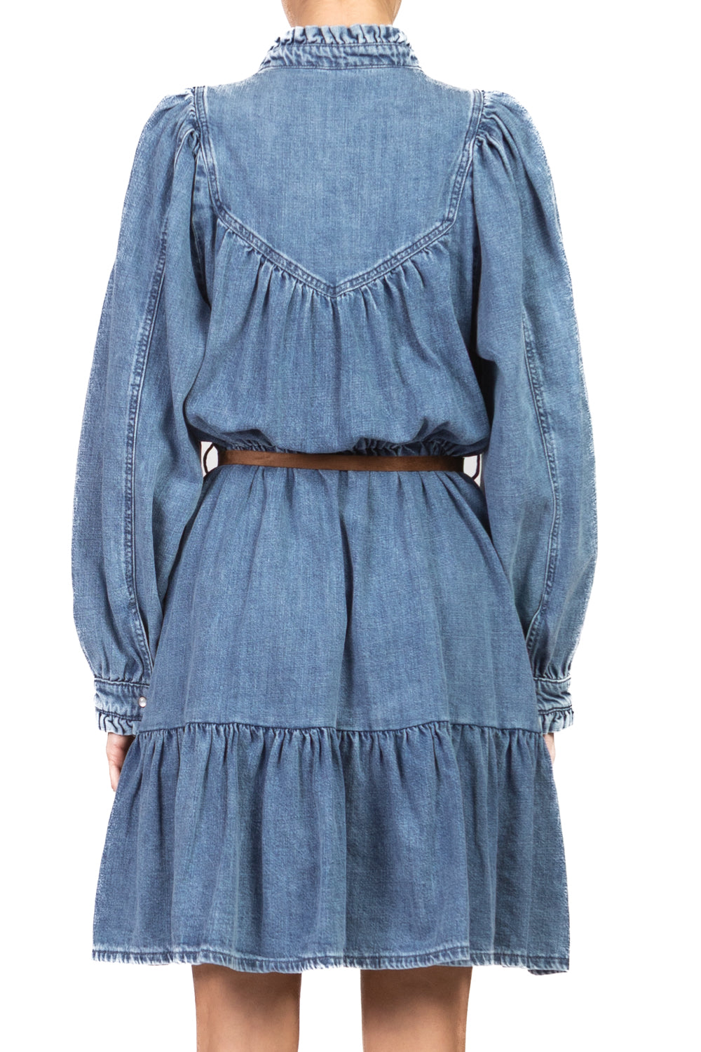 Dixie - Abito mini in denim con balze Art. A881A055
