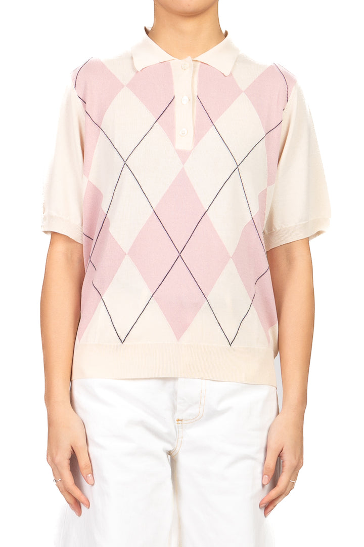 Vicolo - Polo mezza manica con rombi Art. 2AB2129