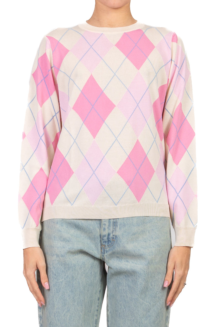 Vicolo - Maglia girocollo con rombi  Art. 2AB2128