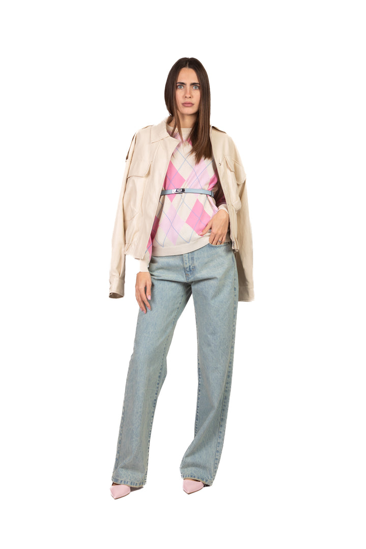 Vicolo - Maglia girocollo con rombi  Art. 2AB2128