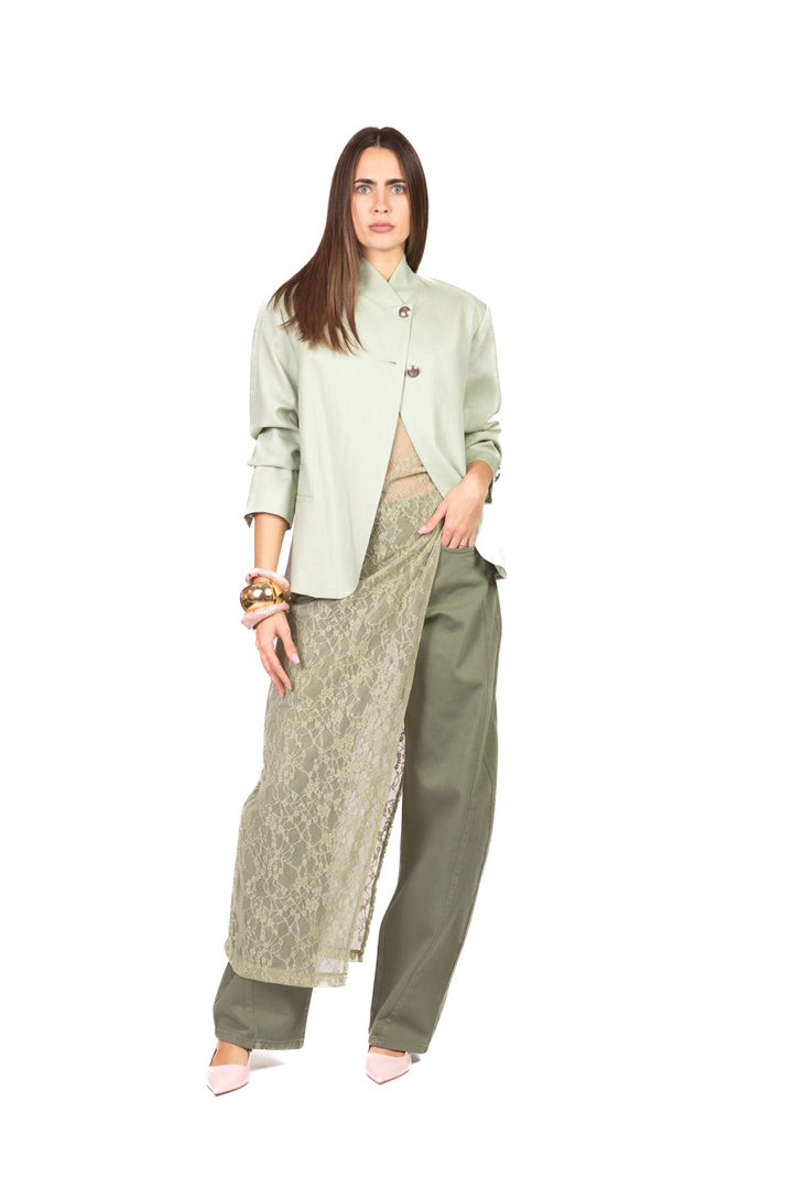 Tensione In - Abito in pizzo spacco laterale Art. PE260095