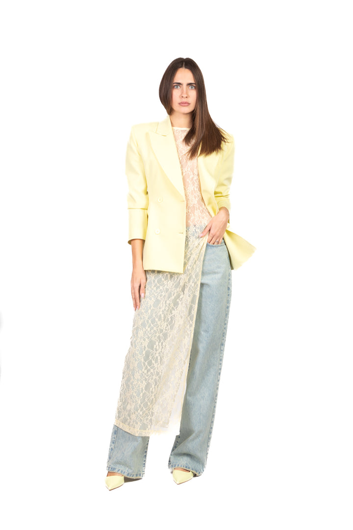 Tensione In - Abito in pizzo spacco laterale Art. PE260095