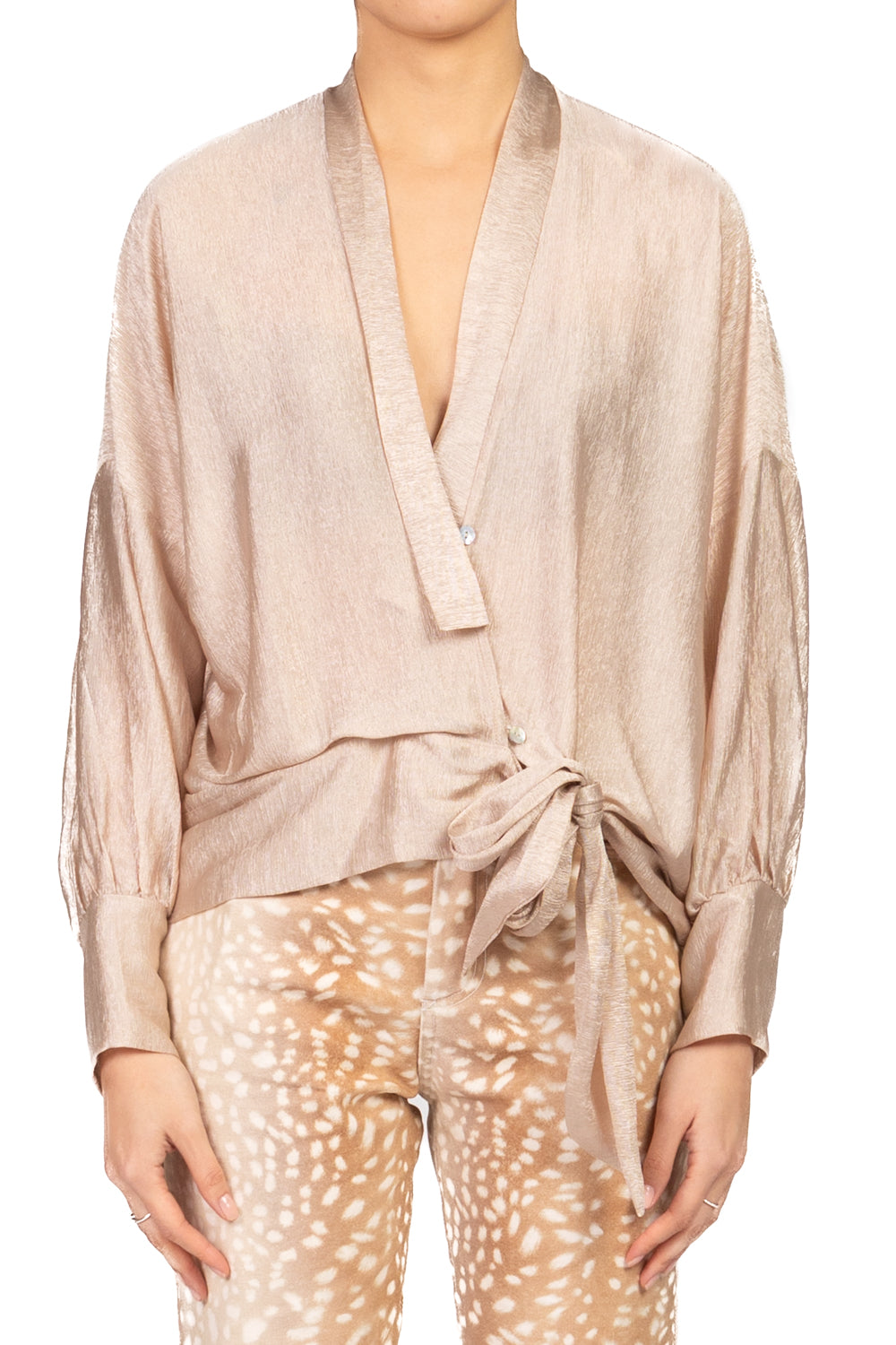 Dixie - Blusa scollo v con allaccio Art. C212A074