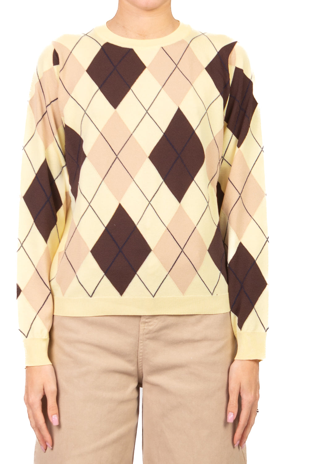 Vicolo - Maglia girocollo con rombi  Art. 2AB2128