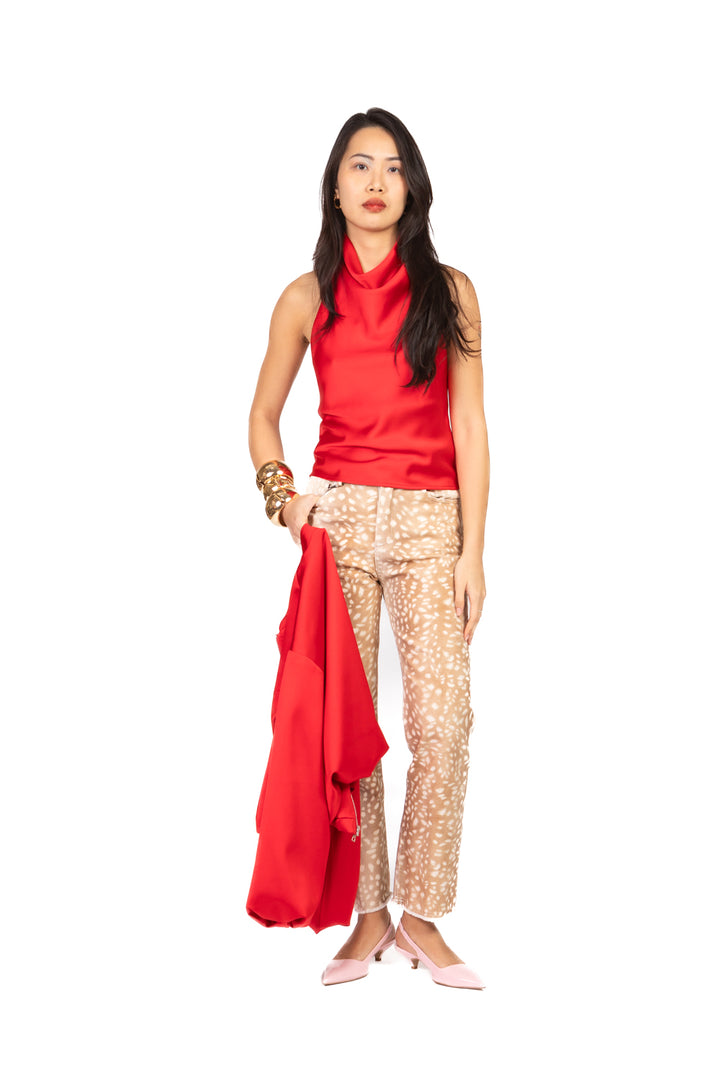 Imperial - Top in satin scollo americano Art. RIS4LBA