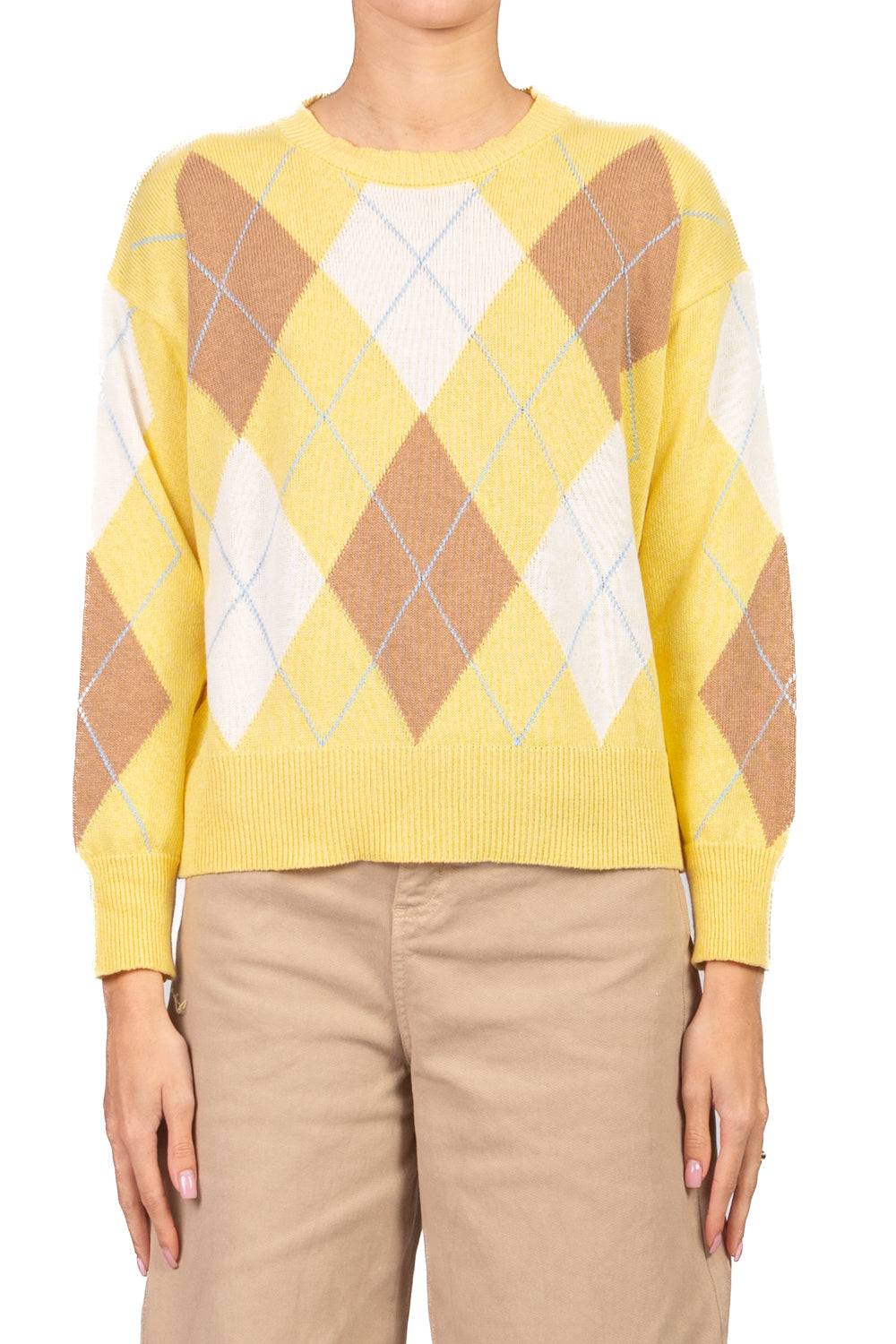 Vicolo - Maglia rombi girocollo Art. 7AB7059