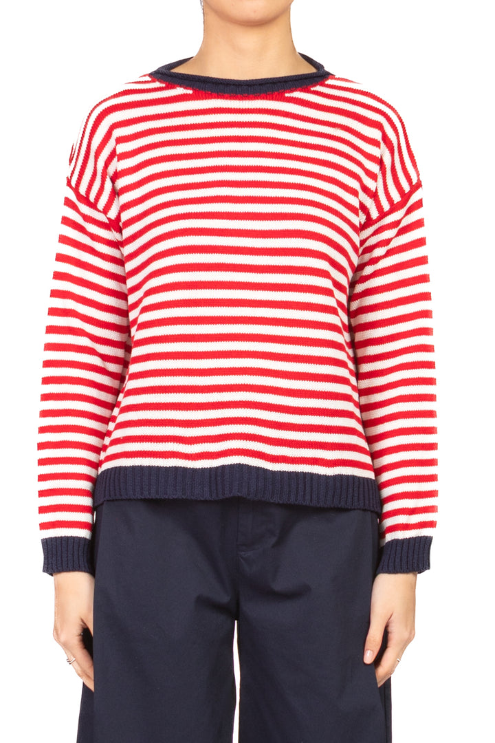 Tensione In - Maglia a righe profili a contrasto  Art. 26135