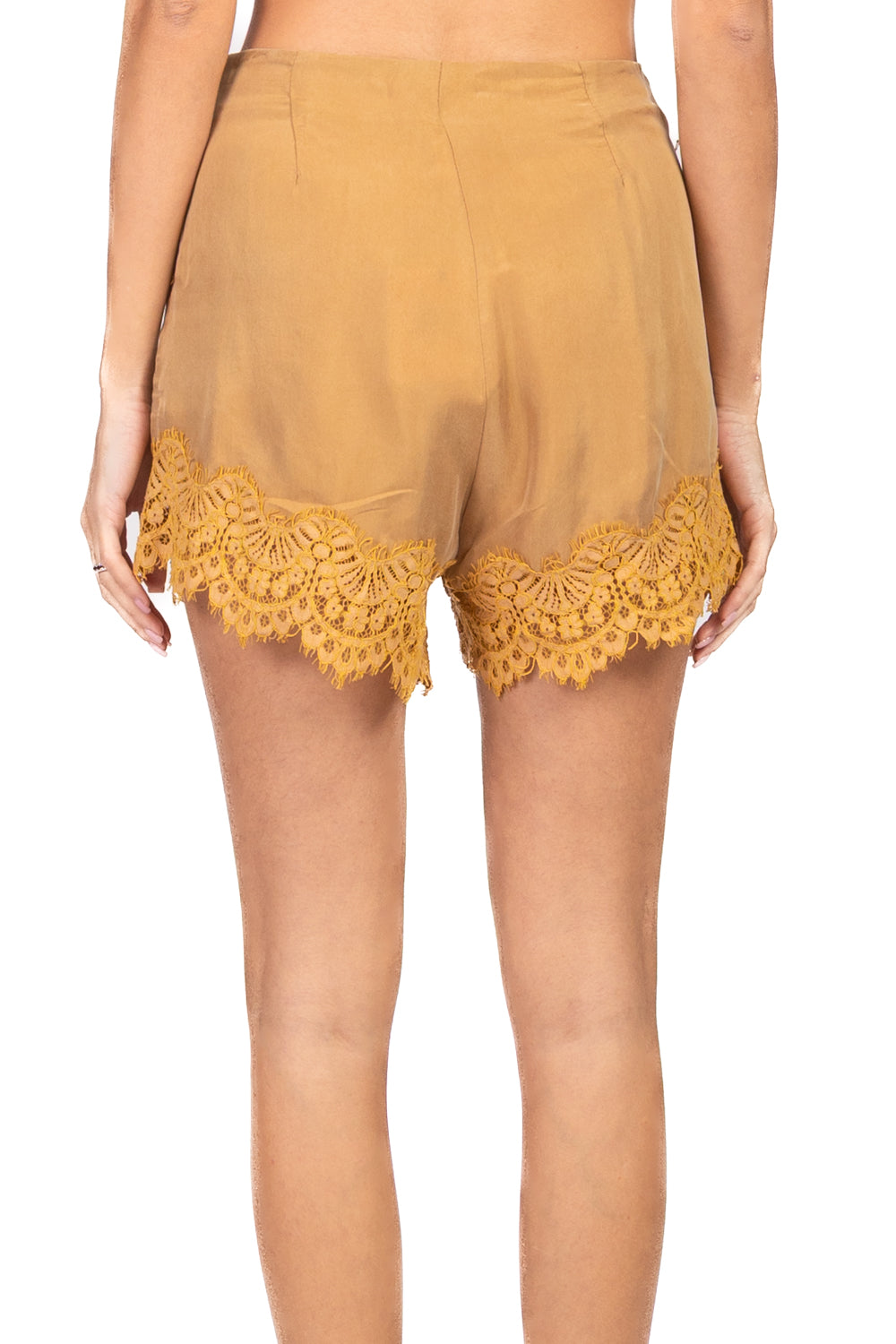 Tensione In - Shorts cupro intasi pizzo Art. 38866