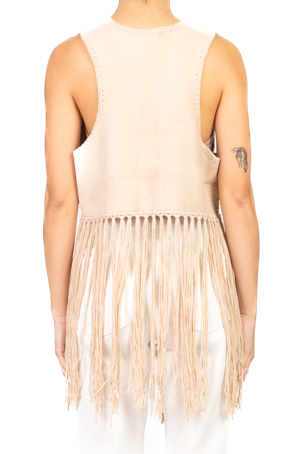 Vicolo - Gilet scamosciato con frange Art. TAB1435