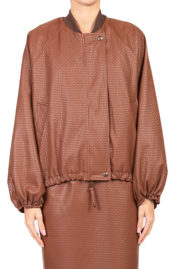 Tensione In - Bomber ecopelle intrecciato Art. S26J761