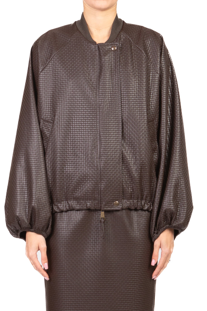 Tensione In - Bomber ecopelle intrecciato Art. S26J761