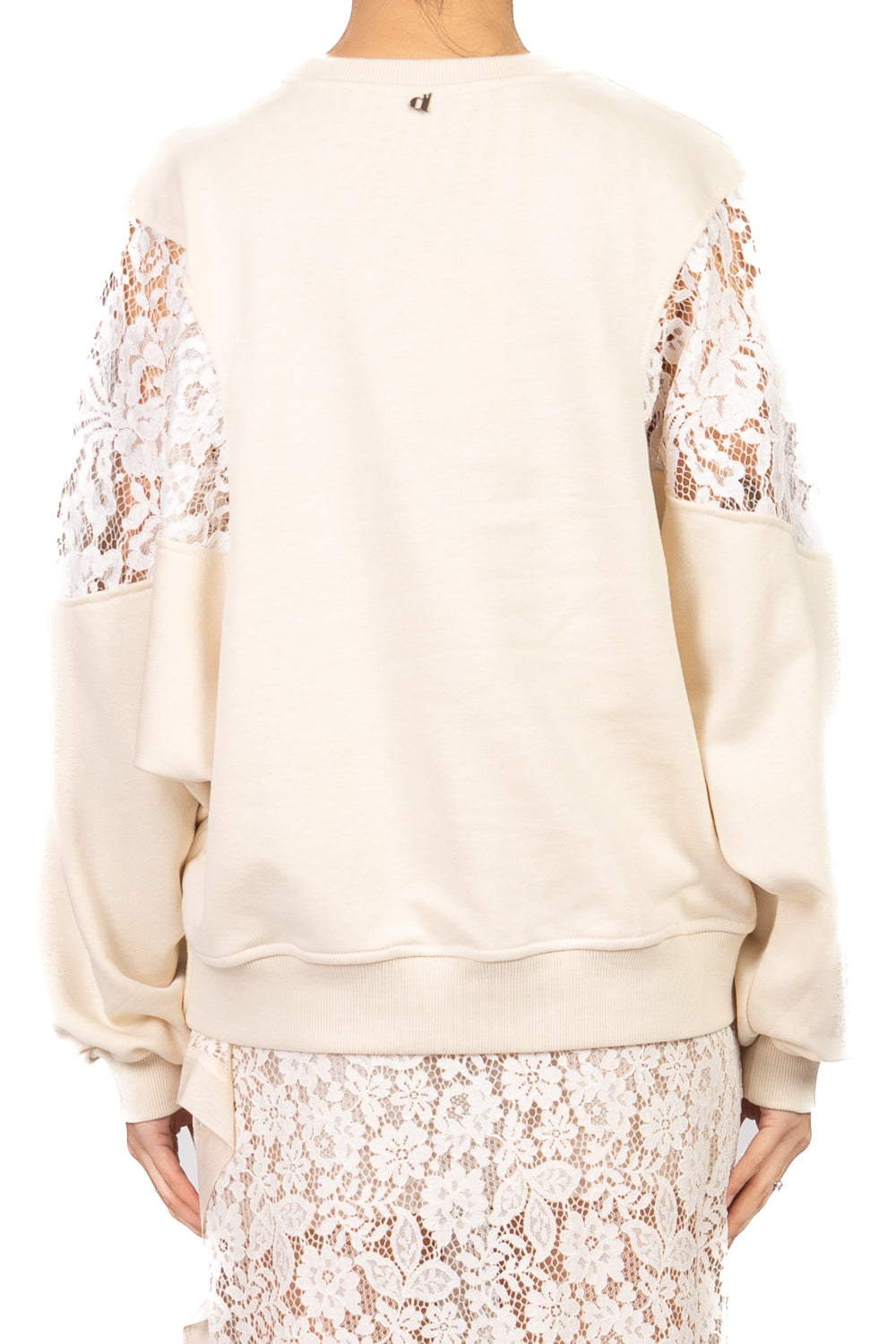 Dixie - Felpa con inserti pizzo Art. F648A037