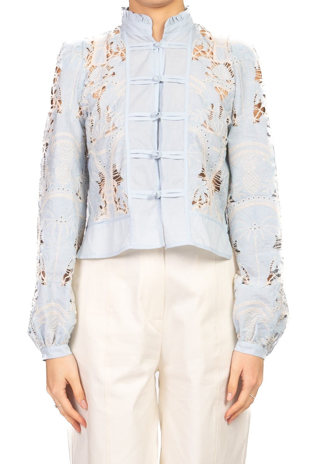 Tensione In - Camicia napoleone intarsi pizzo Art. S26C663