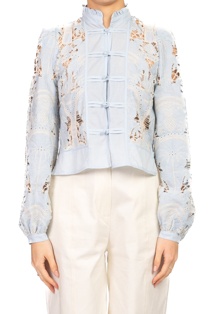 Tensione In - Camicia napoleone intarsi pizzo Art. S26C663