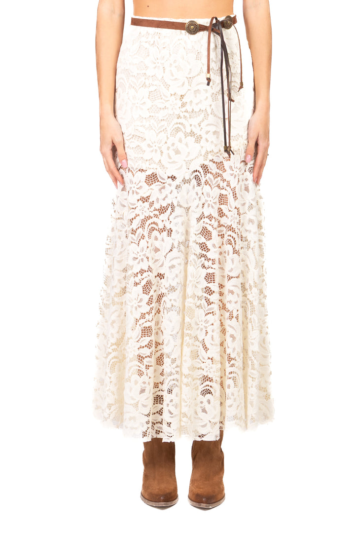 Tensione In - Gonna in pizzo con elastico Art. S26G750