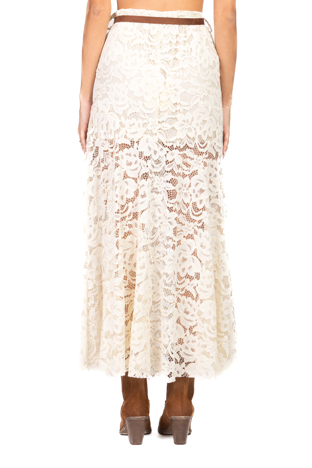 Tensione In - Gonna in pizzo con elastico Art. S26G750