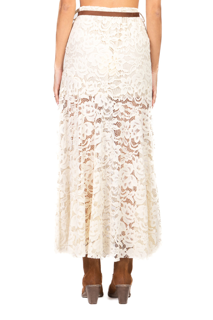 Tensione In - Gonna in pizzo con elastico Art. S26G750