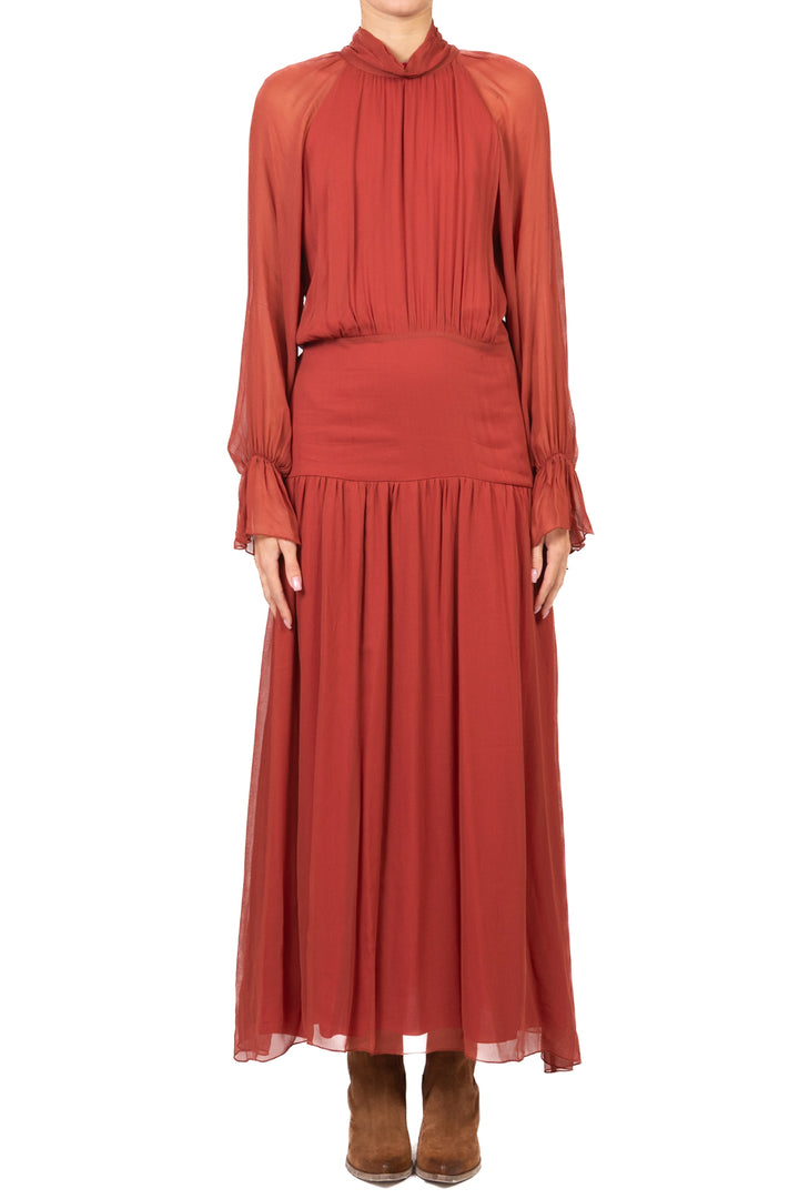 Dixie - Abito lungo maniche palloncino Art. AMHU1FB