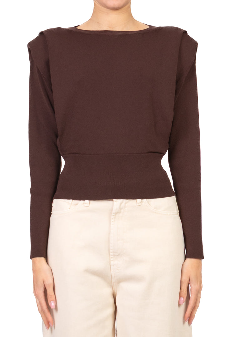 Vicolo - Maglia crop manica lunga con spalline Art. 4AB4011