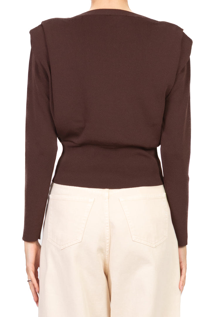 Vicolo - Maglia crop manica lunga con spalline Art. 4AB4011