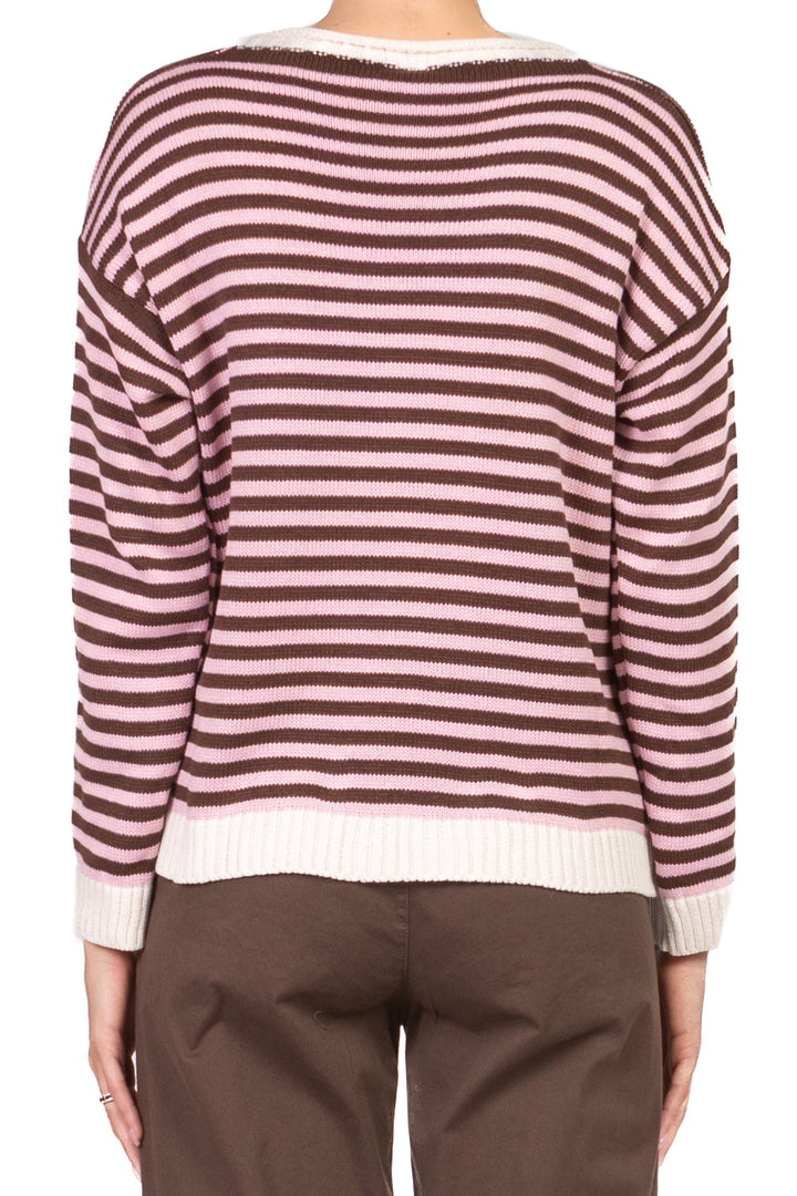 Tensione In - Maglia a righe profili a contrasto  Art. 26135